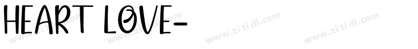 Heart Love字体转换